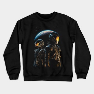 Two Astronaut Crewneck Sweatshirt